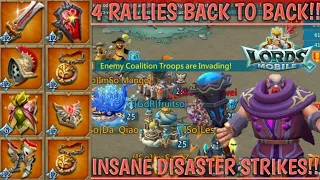 lords mobile: MYTHIC RALLY TRAP VS WAVES OF TITAN RALLIES!! IGG COST ME EVERYTHING!! 28M TROOPS DEAD