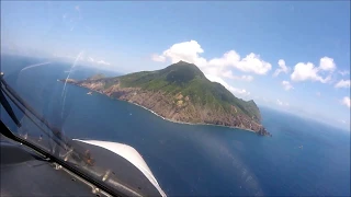 DHC6 Winair Landing Saba With Capt D. Antoin