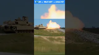 Explosive Power: An Abrams M1 Tank Shooting in Action #shorts