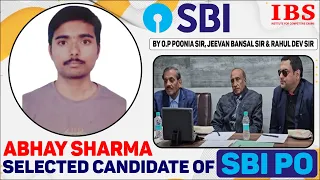 Abhay Sharma Selected  Candidate of SBI PO 2024