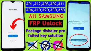 Samsung A01,A02,A03,A04,A10,A12,A20,A30,A50 Google Account Bypass | Remove FRP Lock Without PC