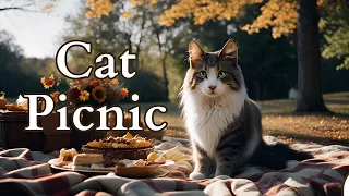 Autumn Picnic Ambience 🥧 Relax with a Cat