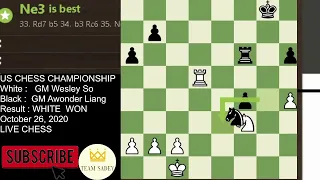 Wesley So VS Awonder Liang Reloaded   Losing Wesley So Counter Attacks & Wins