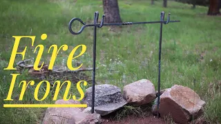 Fire Irons - campfire cooking pot hanger