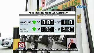 May inaasahang oil price rollback sa susunod na linggo | 24 Oras Weekend