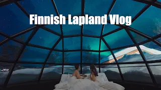 Finland Lapland Vlog | Kakslauttanen Resort, Glass Igloo, Aurora Borealis, Dog Sled, Reindeer Sleigh