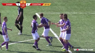 Знамя - Сахалин - 1:0. Гол Павлюченко и два удаления