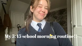 My 5:45am school morning routine as a year 11 :)
