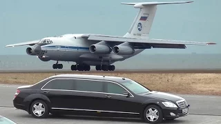 ロシア空軍のIL-76MDが山口宇部空港に大統領専用車を輸送〔到着編〕 Russia Air Force Ilyushin Il-76MD RA-78762 landing at RJDC/UBJ