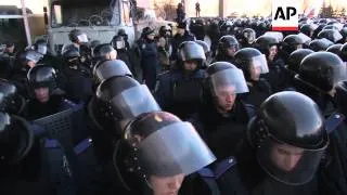 Pro-Russia demo calling for the reinstatement of Yanukovych