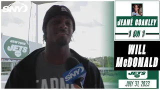 Jeane Coakley & Jets top draft pick Will McDonald analyze the rookie's first NFL training camp | SNY