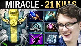 Earth Spirit Dota Gameplay Miracle with 21 Kills and Octarine