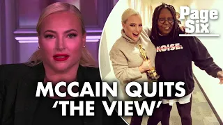 Meghan McCain announces she is leaving ‘The View’ | Page Six Celebrity News