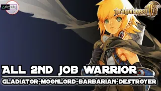 All Warrior Classes [2nd Job] Dragon Nest 2 Evolution [All Skills Warrior Classes & Outfit Preview]