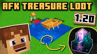 Easy AFK Fish Farm with Treasure Loot! 1.20+ Minecraft
