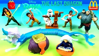 2021 McDONALD'S DISNEY RAYA AND THE LAST DRAGON MOVIE HAPPY MEAL TOYS COMPLETE SET 8 UNBOXING REVIEW