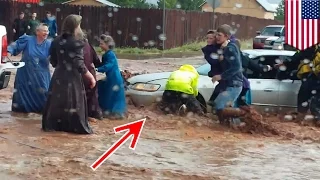 Utah-Arizona flood: Flash flood kills eight and sends two vehicles downstream - TomoNews