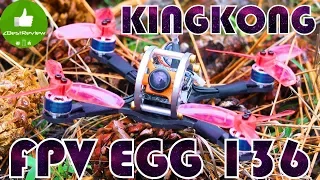 ✔ Обзор идеального FPV Квадрокоптера KiNGKONG FPV EGG 136mm! Banggood!