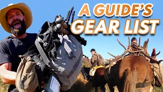 A Guide's Elk Hunting Gear List