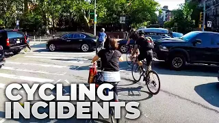 NYC Cycling Incidents Compilation 2 - May 2018: Picking up women in the bike lane