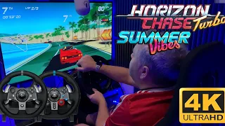 Horizon Chase Turbo Summer Vibes - Xbox One S - Logitech G29 Wheel & Pedals - 4K 60FPS - DLC