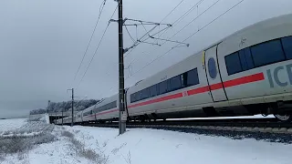 Doppeltraktion ICE 3 auf der SFS Wendlingen-Ulm