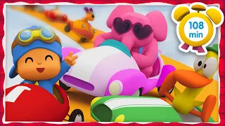 🚘 POCOYO em PORTUGUÊS do BRASIL - A corrida maluca! [108 min] | DESENHOS ANIMADOS para crianças