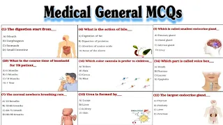 Medical General Knowledge MCQs // Anatomy MCQs for Nursing