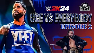 BURN IT DOWN!!! JEY USO VS SETH ROLLINS |WWE2K24 | UCE VS EVERYBODY | EP.2