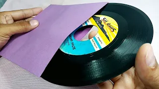 DIY How to make a 7 inch vinyl record sleeve