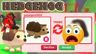 BIG WIN 🔥😱 I TRADED HEDGEHOG (WHAT PEOPLE OFFER) IN 2023 ADOPT ME! ROBLOX