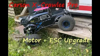 Carson X Crawlee Pro, Motor+ESC Upgrade+Test, 17.05.2024