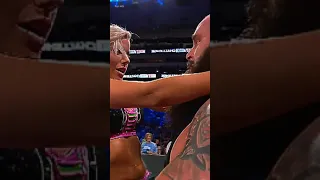 alexa bliss kissing brown strowman💓WWE Funny Scene #shorts #alexabliss #viral #brownstrowman #wwe