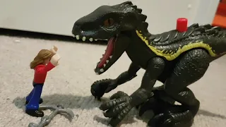 Imaginext indoraptor and Masie toy review!