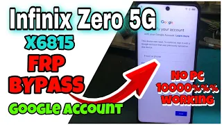 Infinix Zero 5G X6815, X6815B Google Account FRP Bypass no pc