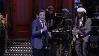 Jimmy Fallon Performance of “Let’s Dance” In ‘SNL’ Monologue