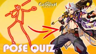 GUESS GENSHIN IMPACT CHARACTERS BY POSE💃🕺 [QUIZ]