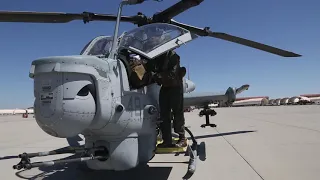USMC AH-1Z Viper Helicopters during WTI course 2-19, March, 2019