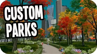 Cities: Skylines Green Cities ▶CUSTOM PARKS◀ Cities Skylines Green Cities DLC #63