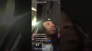 Kingvon and Nba youngboy beefing on Instagram live (kingvon says nba youngboy cap's in his raps)