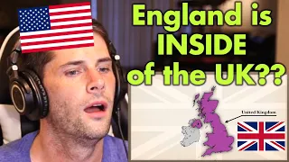 American Reacts to the Difference Between the UK, Great Britain & England Explained