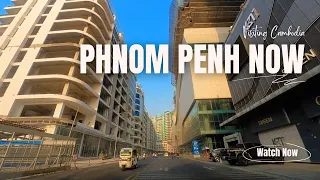 [4K] Olympia Phase 2 Continue Development 2024 || Phnom Penh City Skyscrapers, Skyline & Buildings