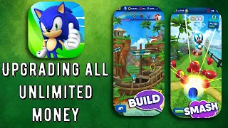 Sonic Dash - Upgrading All Unlimited Diamonds & Rings - Endless Running & Racing Game