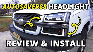 2003 - 2006 Silverado AutoSaver88 Headlight Review and Install  1500 2500 3500