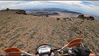 [4K]Exploring high desert Nevada on the KTM 300. EPIC scenery!