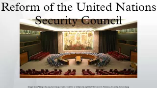 Reform of the United Nations Security Council