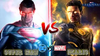 Superman vs Ikaris eternal battle // explain in Hindi || @BATTLEVERSEE