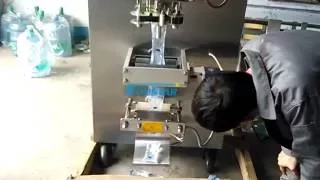Automatic sachet pouch water filling and packing machine with ribbon coder