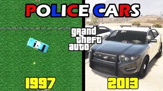 Evolution of POLICE CARS in GTA games!