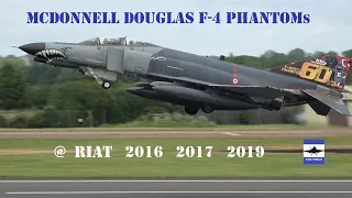 McDonnell Douglas F-4E Phantom jets @ RIAT 16  17  & 19